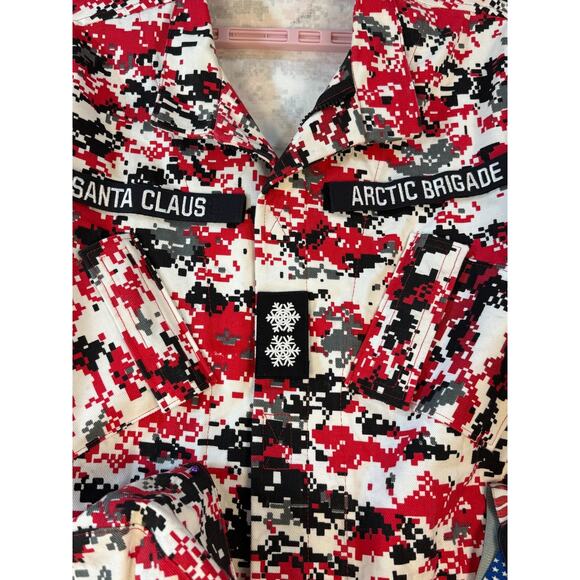 Mens Santa Digi Camo Custom Made Suit Jacket Pants Hat Suspenders - Picture 9 of 16